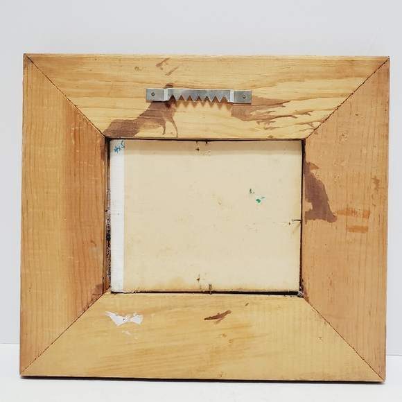 Original Oil Painting Artist: Unknown Grayscale Landscape Night - Picture 3 of 3